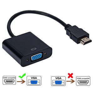 hdmi cables adapters toptan satış-HD P Dijital Analog Dönüştürücü Kablosu HDMI uyumlu VGA Adaptörü için PS4 PC Dizüstü Bilgisayar TV Kutusu için Projektör Diski
