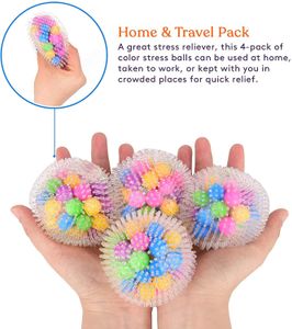 DNA Squish Stress Ball Pack Squeeze Color Sensory Toy verlichten Tension Stress Home Reizen en Office Gebruik FY9409