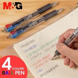 Wholesale g ink resale online - Ballpoint Pens M G Colors Multicolor Ink Ball Pen mm Point Fine Retractable For Writing School Office Supplies Stationery