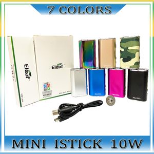 çıkış voltajı toptan satış-Eleaf Mini Istick Kiti Renkler mAh Dahili Pil W Maksimum Çıkış Değişken Gerilim Mod USB Kablosu Ile Ego Bağlayıcı Hızlı Gönder