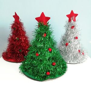 kappen partei liefert großhandel-Ballkappen Weihnachtsbaum Hut Dekoration liefert nicht gewebtes Regen Seiden Party Kleid