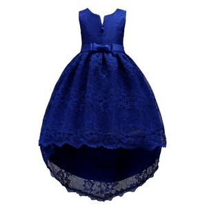 Girl s Dresses Knee Length Junior High Low Lace For Teenager Pink Wine Red White Royal Blue Dress Evening Gown Girls
