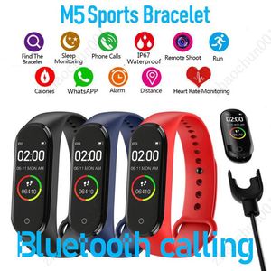 ücretsiz gönderim izcisi toptan satış-M5 Renkli Ekran Akıllı Bant Spor Izci İzle Spor Bilezik Kalp Hızı Kan Basıncı Smartband Monitör Sağlık Bileklik Ücretsiz Gemi