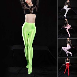 Wholesale satin dance pants for sale - Group buy Yoga Outfit Plus Size Gym Fitness Workout Pants Bright Satin Clubwear Pole Dance Ballet Pantyhose Sexy Leggings Women Shiny Pant Slim
