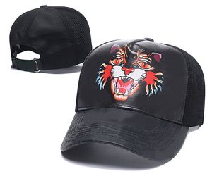 тигр в шляпе оптовых-2021 Classic Classic Высочайшее качество пикированные кепки змея тигр пчелы роскошь мужские женские дизайнеры кошка холст мужчины бейсбол мода женщины солнце шляпы шляпы бочонок