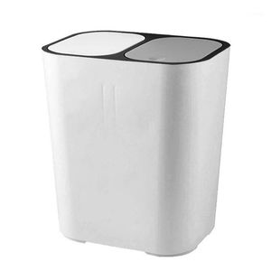tipos de caixas para resíduos venda por atacado-Caixas de resíduos AF88 Dry e molhados Duas trascar lixo podem duplicar tampa de pressão