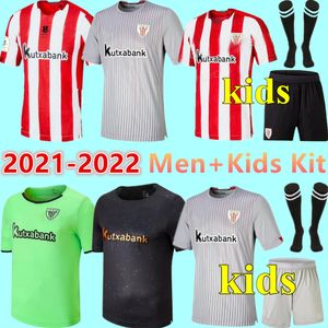 2021 Bilbao Soccer Jersey Hem Atletisk Raul Garcia Berenguer Williams Jerseys Villalibre Muniain Yuri I Martinez Men Kids Kit Fotbollskjorta