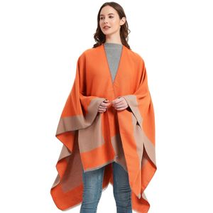 Designer Fashion Dekens Reizen Airconditioning Deken Dames Mantel TR Katoen Effen Kleur Split Sjaal Op voorraad