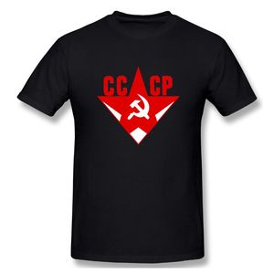 camisa soviética venda por atacado-Homens de t shirts Bandeira da União Soviética Post fatos Commun Tshirt Homens Camiseta Camisas de Algodão Verão Tops T shirts Manga Curta Tees