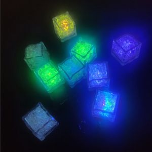 Wholesale led up lights resale online - Polycherome flash ice cube flash colors light up lead ice cube for drink white Novelty Night Light LED Party Lights for bar club pub ktv