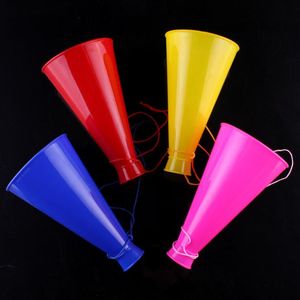 Wholesale assorted plastic resale online - 10pcs Noise Maker Horn Plastic Trumpet Loudspeaker Toy Colorful Cheering for School Sport Birthday Party Assorted Color