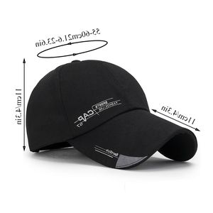 252021 Sport Cap Mens Hat For Fish Outdoor Fashion Line Baseball Lång Visor Brim Shade Snapback Sun Bone Gorras Casquette