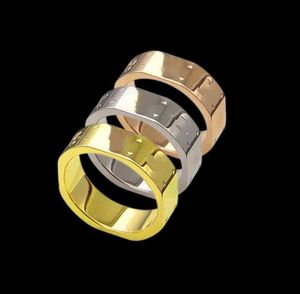 Ring Sale Ringar Square Flower Titanium Steel Man Finger Silver Rose Gold Smycken Gratis Ship