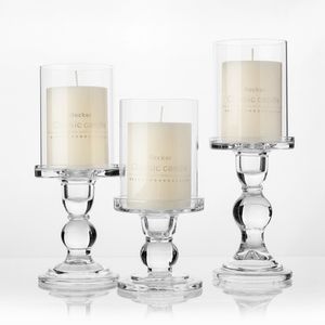poldar candelabros al por mayor-1pc en los soportes de vela de vidrio para vela de pilar y cinta de la vela de la boda Candlestick c3