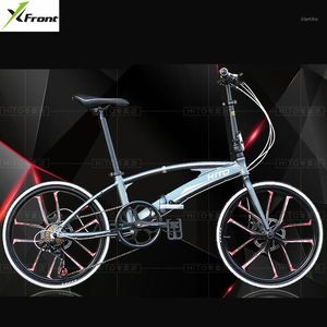 20 rädern fahrrad großhandel-Bikes Marke Zoll Rad Aluminiumlegierung Rahmen Doppelrohr Faltfahrrad Outdoor BMX Bicicletas Scheibenbremse Fahrrad1
