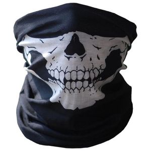 Cycling Caps Masks Bicycle Ski Skull Half Face Mask Ghost Scarf Festival Skeleton Magic Multi Use Neck Warmer COD Funny Mask In Stock