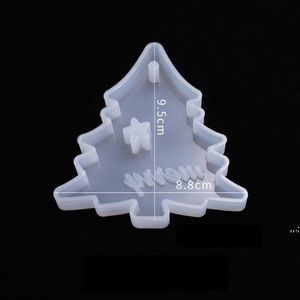 Christmas Decorations D Lovely Silicone Mold DIY Pendant Key Chain Making Mould Xmas Tree Snowflake Candles Supplies DHE11348