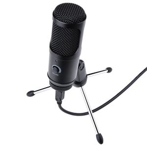 usb voice microphone toptan satış-Mikrofonlar Kayıt USB Kondenser Mikrofon Profesyonel Stüdyo PC Bilgisayar Dizüstü Bilgisayar için Ses Podcasting Youtobe Mic Stand