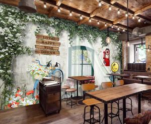 Wallpapers Custom D Wallpaper Muurschildering Romantische Mediterrane Stijl Theme Bar Restaurant Tooling Achtergrond Muur