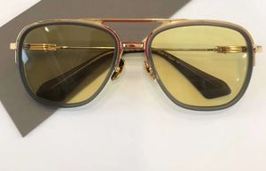 tonlar türleri toptan satış-Erkekler Altın Güneş Gözlüğü Gafas Gri Amber Moda Unisex De Gözlük Güneş Pilot Tonları Lens HDLLB ile Tipi Kutusu Sol