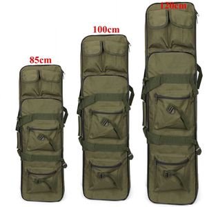 Tactical Gun Waterproof Duffel Bag Multifunctional Fishing Gear Double layer Handle Bags Sport Outdoor Backpack Climbing Bagpack Q0811