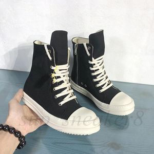 Breathable Men Canvas Boots High Top Male Fashion Sneakers Black Lace Up Mens Shoes Boot size