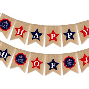 Burgee Flags Independence Days happy th of july Swallowtail Banners American National Day String Flag Bunting Banner KKB7353