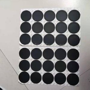 Ingrosso Round Black Gomma Coaster Pad Autoadesivo autoadesiva adesivi adesivi per 15 once 20oz 30 once Tumblers Pads antiscivolo 4751CY28