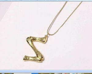 2021 CHARMING gold rope Pendant Necklaces with brass copper material capital letter Z unisex available IN STOCK high quality Luxury coming box and dust bag