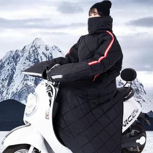 Płaszcz przeciwdeszczowy zima skuter nogi okrążenie fartuch pokrywa motocyklowa szyba szyby wiatroodporna ciepła ridding jazda na ciepło koc