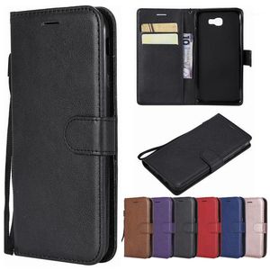 Leather Flip Case For Galaxy J5 Prime Silicone Back Cover Wallet Card Slots Coque Phone Cases Cell1