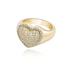 cz кольцо в форме сердца оптовых-XiaoSnag Корейский мода в форме сердца высококачественная личность облегченный AAA CZ Кольцо любви для женских ювелирных изделий