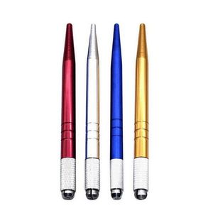 stickstift großhandel-Permanent Makeup Manuelle Stift Handwerkzeuge D Augenbraue Stickerei Handgemachte Tätowierung Microblading Stift