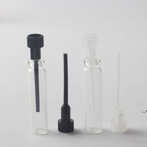 viales de vidrio tubo de mini al por mayor-1ML ML ML Mini perfume de vidrio vacío Pequeño Muestra Viales Botella de perfume Laboratorio Líquido Fragancia Prueba de ensayo Botella de ensayo NHD11779