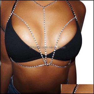 slave belly chain оптовых-Цепочки Belly Fashion Brand Claw Crystal Brar Place жгут цепи Женщины Rhinestone Choker Ожерелье Подвеска Бикини Бич Бикини Бики