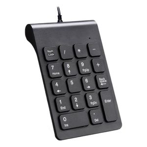 ingrosso pc numpad.-Tastiere Mini USB Wired Numeric KeyPad Numpad Tasti Tastiera digitale per cassiere contabile Laptop Windows Windows Android Tablet notebook PC