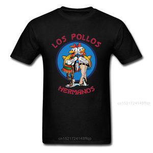 Los Pollos Hermanos Tshirt Mężczyźni T shirt Moda Breaking Bad T Shirt Koszulka Brothers Tee Hipster Topy Ubrania śmieszne