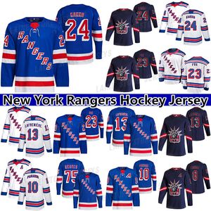 nouveau au hockey achat en gros de New York Rangers Jersey Adam Fox Alexis Lafreniere Artemi Panarin Kaapo Kakko Ryan Reaves Mika Zibanejad Hockey Jerseys