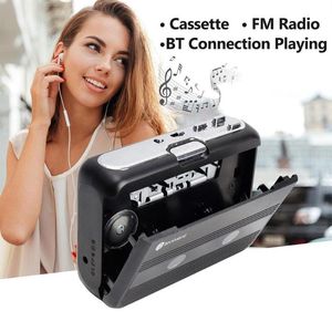 радио с кассетной плеером оптовых-MP4 Players Dual Channel Stereo Walkman Кассетный плеер с мм Интерфейс FM радио Портативный Bluetooth совместимый музыкальный аудио