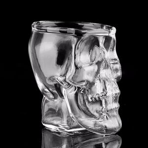 kristall schädel weingläser großhandel-Kristallschädel Kopf Tassen Wodka Weinglas Pirat Vaccum Biergläser Becher Club Skeleton Cup WY301 Zwl