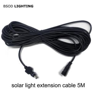 Solar Lamps BSOD LED Light Extension Cable Meters Waterproof Power Cord DC5 x2 mm Male Female Connector For Lamp