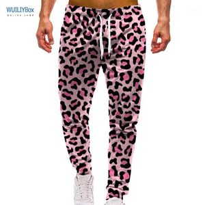 pantalon graphique 3d achat en gros de Pantalon Hommes D Sports Pink Léopard Print Pantalon graphique Casual Pantalons Hommes Femmes Veines Survêtement avec cordon