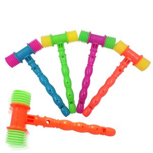 Wholesale Kids Knocking Hammer Toy Funny Lovely Cartoon Plastic Soft Large Bb Tool with Sound Parent-child Game Plaything whistle Noise Maker for Children Baby