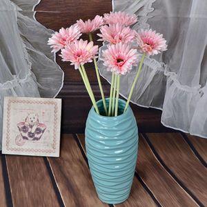 Decorative Flowers Wreaths Artificial Flower cm Silk African Daisy Coreopsis Gerbera Fake Decor For Home Wedding Luxury Decorat