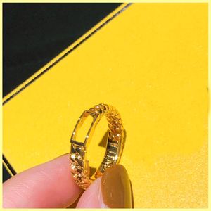 Fashiom Designer Rings Diamond Brief F Ring Engagements voor Womens Ring Designers Sieraden Heanpok Heren Gouden Ring Ornamenten R