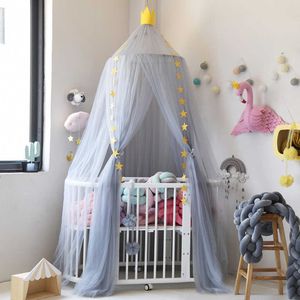 asılmış asılı toptan satış-Asılı yatak sivrisinek net kubbe rüya perde bebek beşik netleştirme yuvarlak asılı çocuklar çadır çocuk odası dekor