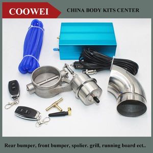 Motorcycle Exhaust System quot mm Vaccum Control Valve Cutout Set With Vacuum Pump Wireless Remote Controller Switch