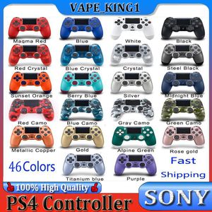 46 kleuren in voorraad Draadloze Bluetooth controller voor PS4 vibratie Joystick Gamepad Game Controller voor PS4 Play Station met doos