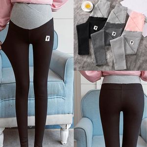 Wholesale maternity long trousers resale online - Women s Leggings Pregnant Mother High Waist Stretch Solid Color Cat Sign Stitching Adjustable Trousers Comfortable Maternity Long Pants