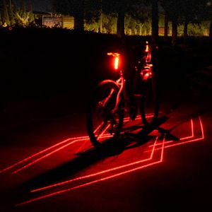 USB Rechargeable Front Rear Bicycle gadget Light Spider Laser LED Bike Taillight Cycling Helmet Lamp Mount Accessories